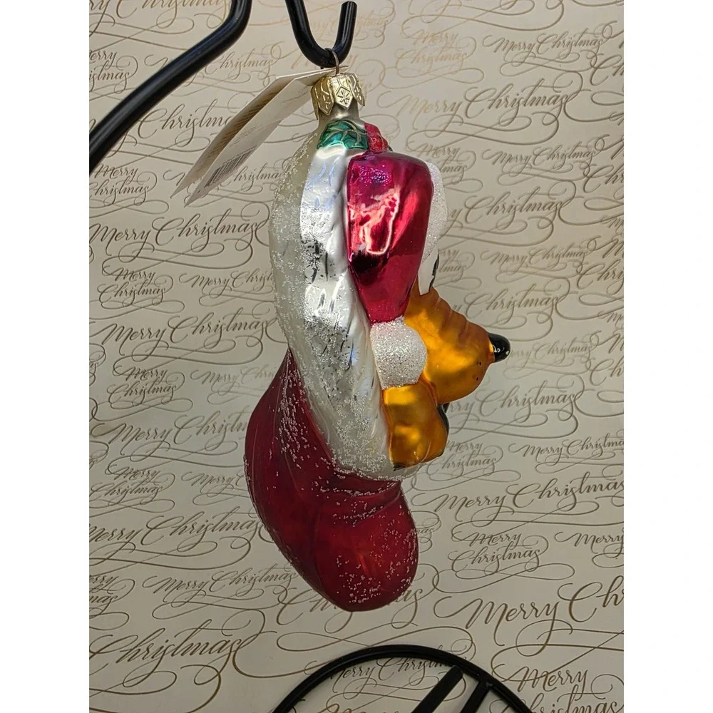 1998 Christopher Radko Disney Pluto Stocking 98-DIS-07 Ornament 7